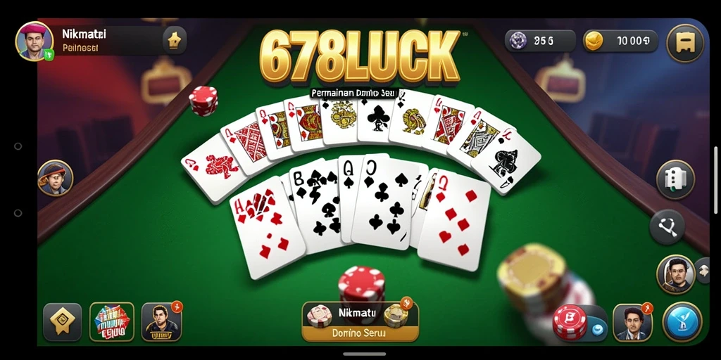 Tangkapan layar yang menampilkan keseruan gameplay Domino.