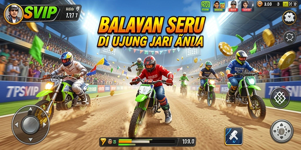 Gameplay seru di 7SVIP dengan balapan intens.