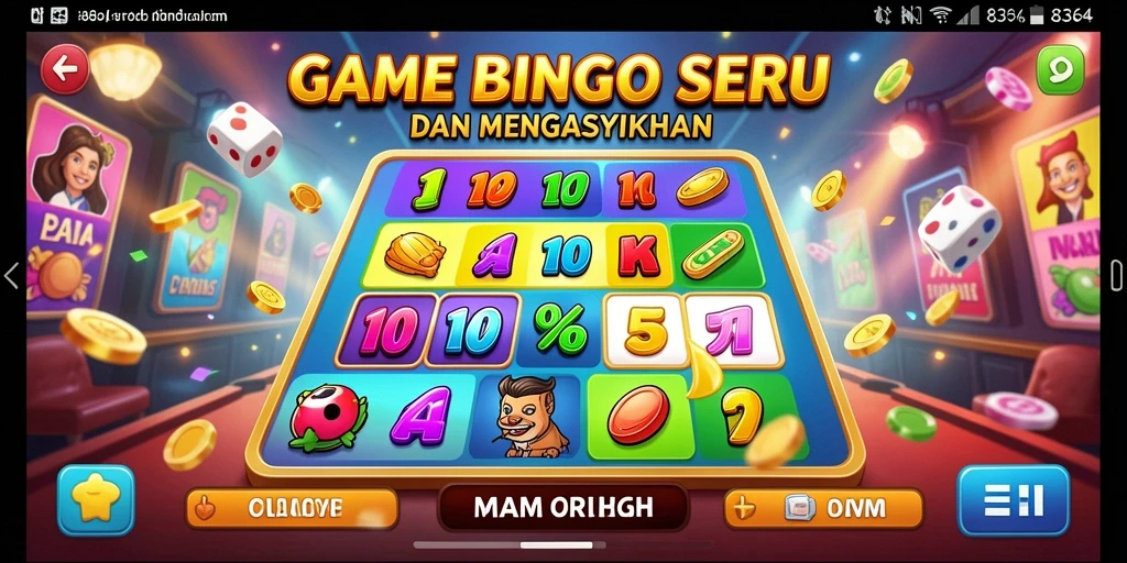 Screenshot gameplay Bingo 8364 yang menampilkan suasana permainan yang seru.
