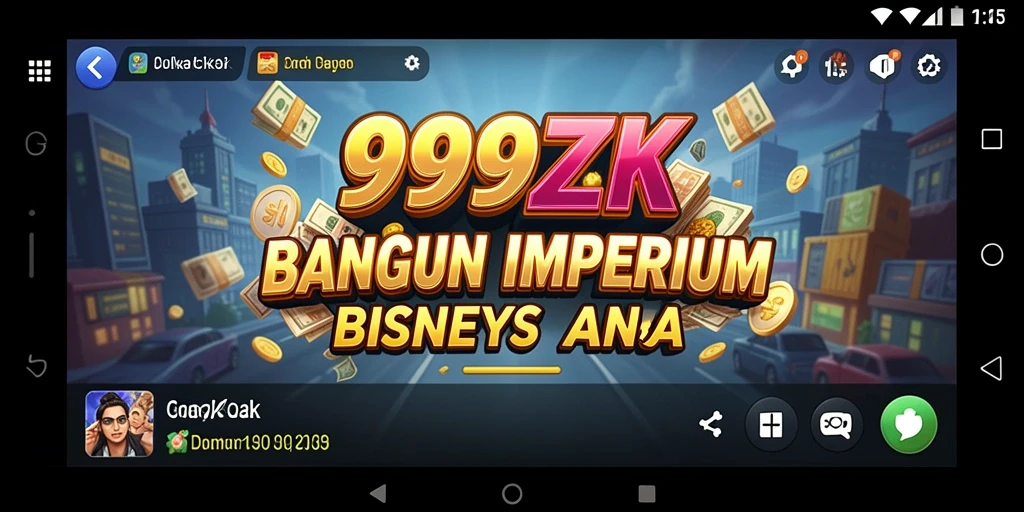 Screenshot utama 999ZK menampilkan strategi bisnis yang menarik.