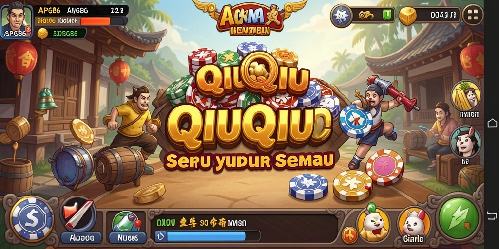 Tampilan gameplay seru dalam AP686 QiuQiu.