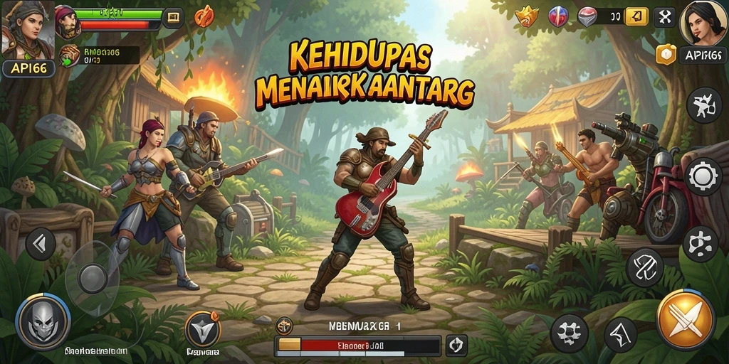 Screenshot menunjukkan gameplay menarik API66 di dunia simulasi.