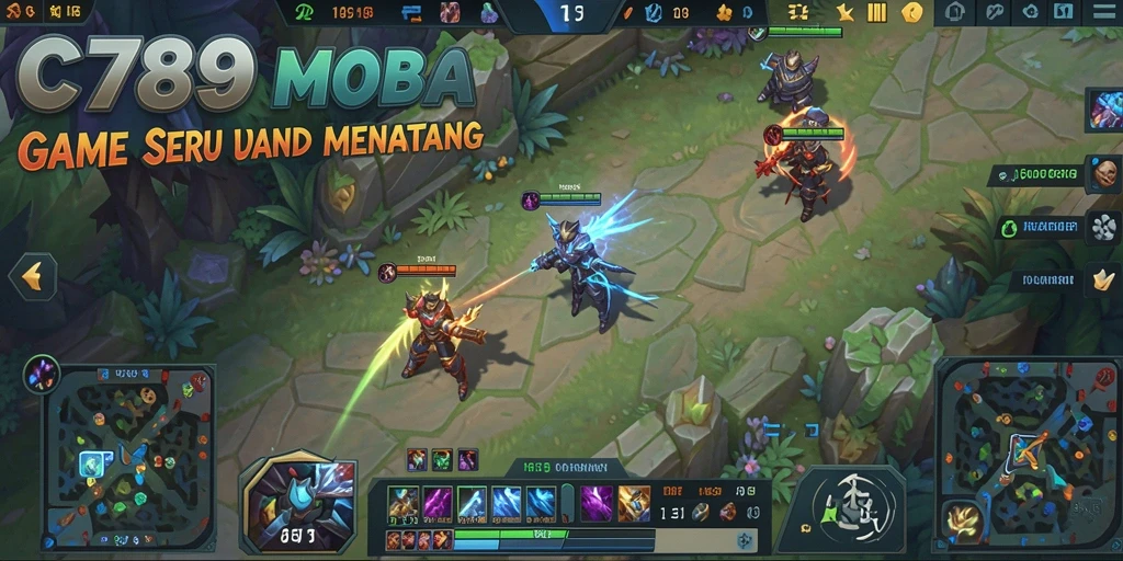 Tampilan gameplay seru dari C789 yang menampilkan strategi tim.