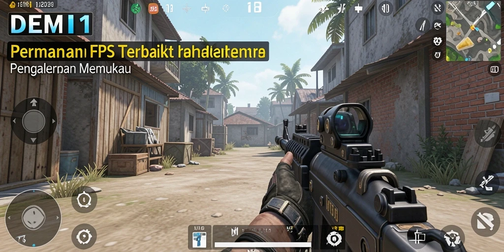 Tampilan gameplay seru dan intens dalam DEMI11 menunjukkan aksi FPS yang menarik.