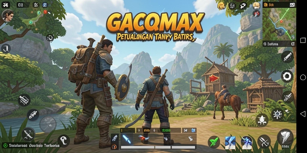 Gameplay GACORMAX yang menampilkan dunia Open World yang luas.