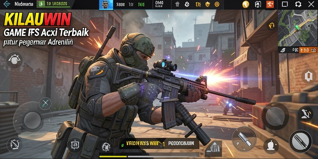 Gameplay mendebarkan KILAUWIN dengan aksi tempur intens.
