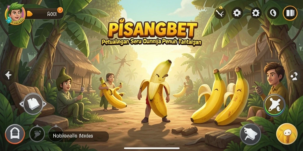 Screenshot PISANGBET menampilkan aksi seru dalam dunia petualangan.