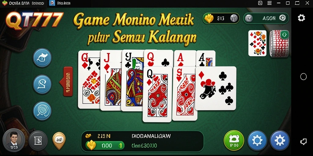 Tampilan gameplay Domino yang seru dan interaktif.